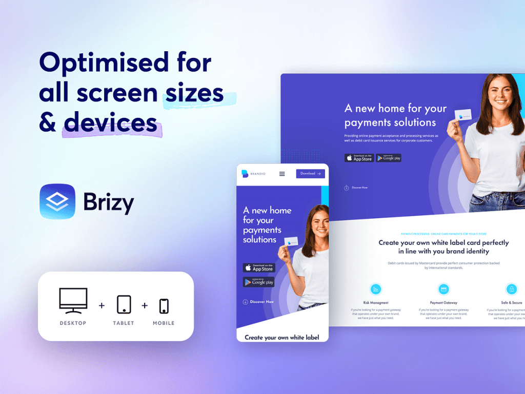 親切又舒服的介面設計 Brizy 教學 ︱網站自訂塊 全佈局設計+拖拉式建構設計